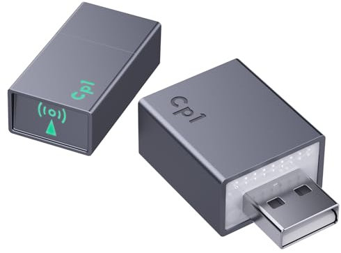 CNDPSTE Adaptador CarPlay inalámbrico para Apple Plug & Play, conexión estable, convierte CarPlay con cable a inalámbrico, adaptador Super Mini CarPlay para coches a partir de 2016 e iOS 10+ USB A,