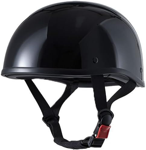 Casco Scodella Portatile Mezzi Caschi Jet, Mezzo Casco Da Motociclista, Vintage Caschi Cromwell Caschi Casco A Scodella Scooter Motorino DOT/ECE Omologato Mezzo Elmetto Da Moto 2,XL=61-62CM