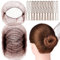 20 Redecilla Moño Niña con 40 piezas Horquillas Pelo, Redecillas Invisibles, Red para el Cabello Invisible de Nylon,Accesorio de Peinado para Fijar Pelo en Cabeza de Ballet