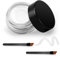 Erinde White Gel Eyeliner, wasserdichtes, langanhaltendes Creme-Eyeliner-Gel, hochintensive Pigmente, wischfestes Eyeliner-Make-up, wasserfester Eyeliner mit 2 Eyeliner-Pinseln 04# Weiß