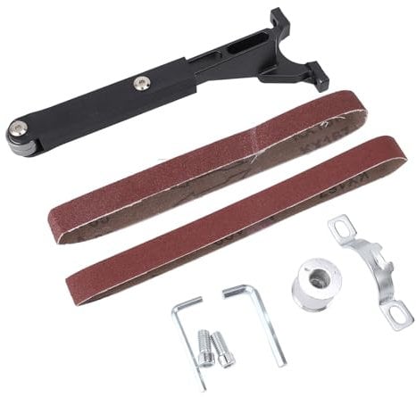 Belt Sander Adapter for Angle Grinder, Angle Grinder Conversion Tool Angle Grinder Belt Sander Attachment Sand Belt Machine Pipe Belt Sander Polisher Belt Angle Grinder