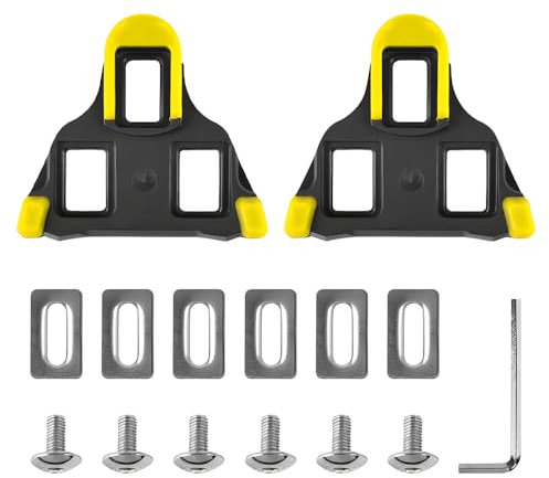 Udbrud 2St Rennradpedale, Fahrradschuhe Cleats Rennrad-Pedalplatten Cleats Fahrrad Pedal Stollen Fahrradzubehör Set Bike Cleats kompatibel mit Shimano SPD-SL Cleats für Radrennen Wettkampfradfahren