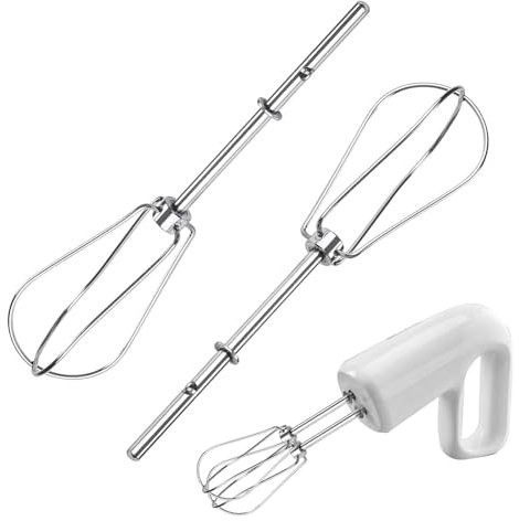 Handmixer-Ersatz, 2 Stück Edelstahl-Handmixer-Aufsätze, Eierschläger-Zubehör, Ersatz-Eierschläger für Eierschlägel, Rührgerät
