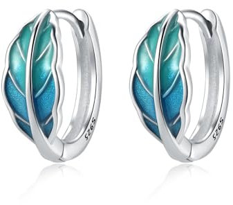 CYMYSS 925 Sterling Silber Creolen Ohrringe für Damen - Kleine Hoop Earrings