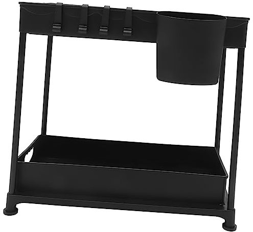 Warmhm Under Sink Storage Rack Kitchen Turntable Organizer Pp Material Drawer Organizers Kitchen Basket