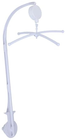 UPKOCH 1 Satz Krippenglockenhalter Crib Mobile Arm Krippenzubehör Mobiles für Krippen Mobilfunkhalter für Kinderbett Mobiler Arm für die Krippenglocke Babybettzubehör Plastik Weiß