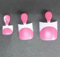 Short Toe Nail Tips White French Tip ROSE PINK Press on with Moon Curve,Soft Gel False Nail Kit,Thick Sharp Square Toenail Extension,Need Builder Gel Top Coat,No Glue Included x15 Sizes 240 pcs