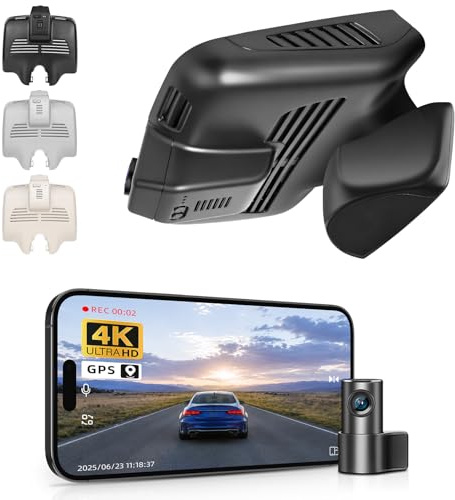 Front 4K and Rear 1080P Dash Cam for Mercedes-Benz GLC Gen1 X253/C253 2016-2020(Model B Black), GLC300 etc, OEM Look, WiFi & APP, Loop Recording, G-Sensor, Easy to Install, 128GB Card