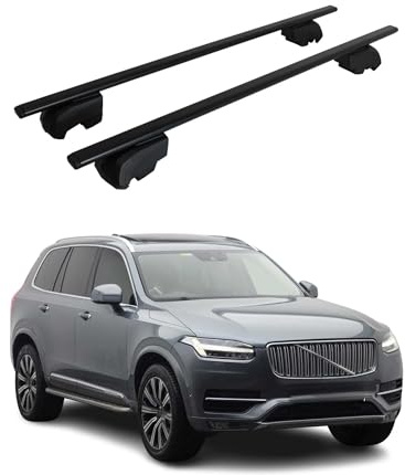 OMAC Dachträger für Volvo XC90 2015-2026 Stahl 2 Stangen Schwarz