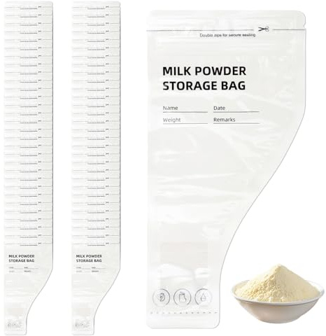 MeFay 60 PCS Protein Powder Travel Container Pre-Sealed Bags, Portable Supplement Storage Solution for Gym Workouts & Travel, Leak-Proof Powder Container