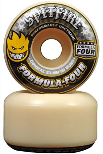 Spitfire CONICAL hot Cut Rad Skateboard-Unisex, Uni, SFWHFF119, Mehrfarbig, 53