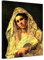 Bilderdepot24 Bild auf Leinwand | Mary Cassatt - Spanische Tänzerin tragend eine Spitzemantille in 40x50 cm als Wandbild | Wand-deko Dekoration Wohnung alte Meister | NEU-180211-40x50-stt