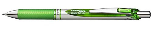 PENTEL Energel BL77 Pack of 3 Rollerball Gel Pens Lime Green