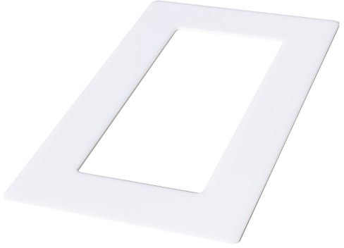 kekef Acrylglas Dekorrahmen weiß 1fach 2fach 3fach 4fach Tapetenschutz Wandschutz für Lichtschalter und Steckdosen (weiß 2-fach)