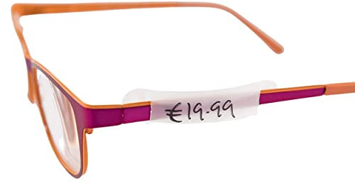 SPORTS WORLD VISION Preisschilder geeignet für Brillengestell Brillengestelle Brillenfassungen 200 Stück Ovale Form