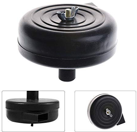 Air Compressor Intake Filter - 2 Pcs Black 16mm 3/8PT Plastic Male Thread Air Compressor Intake Filter Silencer Muffler
