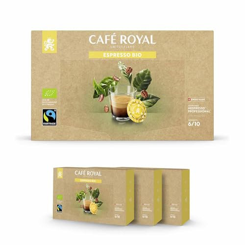 Café en Dosettes - Café Royal Pro | 3 x 50 - Compatibles avec les Machines à café Nespresso®* Professional - Saveur Espresso BIO