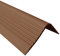 RGPD 70x40mm Bullnose Stair Anti Slip Nosing 46.45 1.18 Meters Length PVC Rubber Angle Step Edge TMW Profiles (Brown)