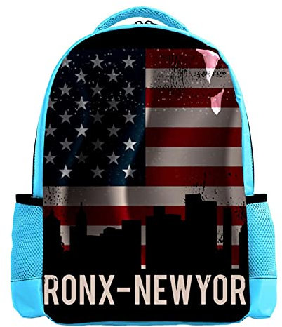 Niedlicher Schulranzen USA Retro Flagge Rucksack für Jungen, Mehrfarbig 9