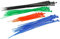 100 Fascette Plastica Colorati, Fascette Elettricista Fermacavi, Misure 2.5X100mm Rosso, 2.5X150mm Blu, 2.5X200mm Verde, 3.6X250mm Nero