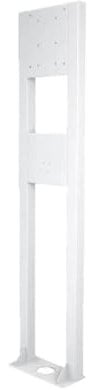 a-TroniX Standsäule für Wallbox Ladestationen aus Edelstahl in weiß