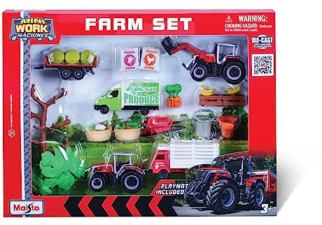 Maisto Mini Working Machines SUPER Farm Set NEW Holland - Unglaublich detaillierte Druckguss-Nachbildung Sammlermodell