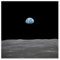 Apollo 11 Aufgang der Erde über dem Mond, Juli 1969 Poster von NASA 60 x 60 cm Schwarz Wandbilder Wanddeko
