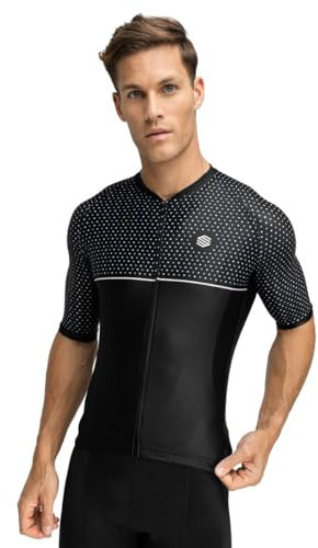 SIROKO - Maglia da Ciclismo M2 Mount Evans - M - Nero/Bianco