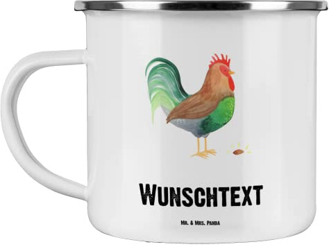 Mr. & Mrs. Panda Personalisierte Tasse Hahn Korn - Geschenke, Eier, Bauernhof, Henne, personalisierbar, Natur, personalisiert, mit Namen, Selbst Gestalten, Personalisierter Kaffeebecher, Becher