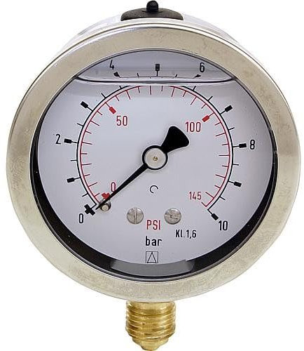 Afriso Glyzerin-Manometer Ø63mm DN8 1/4 radial 0-600bar