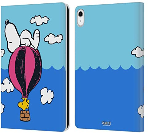 Head Case Designs Offizielle Peanuts Snoopy & Woodstock Ballon Halbzeiten Und Gelächter Leder-Wallet-Hülle Kompatibel mit Apple iPad 10.9 2022/2025