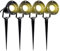 Herrselsam 4PCS Foco Proyector Exterior, 4W GU10 Lámpara de Césped con Espiga Lámpara Luz, 3000K Blanco Cálido IP65 Impermeable LED Bombilla Exteriores para Caminos Patio Decoración