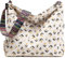 Makukke Handtasche Damen Umhängetasche, Cord Taschen Groß shopper Tote Bag schultertasche Casual Crossbody Bag für Schule Büro Arbeit Reisen Ausflug Einkauf (Floral)