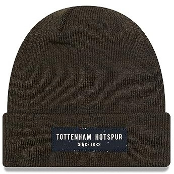 New Era Tottenham Hotspur FC Polylana, Strickmütze, Unisex, offizielles Lizenzprodukt, Braun