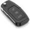 HooRLZ Ford Schlüsselgehäuse Für Ford Focus Fiesta Mk7 C-Max S-Max Kuga Ka Mondeo Mk4 Galaxy Connect Ecosport, Autoschlüssel Ford Fiesta, Ersatzschlüssel Ford Focus, Fernbedienung Ecosport - 3 Tasten
