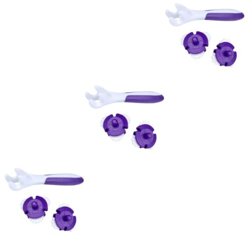 BESTonZON Cookie Molds 9 Pcs Pastry Wheel Decorator Lattice Cookie Mold Ravioli Wheel Pastry Wheel Dough Wheel Kitchen Utensils Useful Cake Baking Roller Purple Accessories Fudge