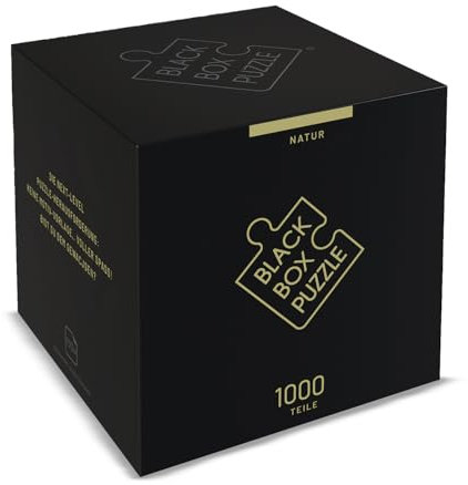 Black Box Puzzle 1000 Teile, Blackbox Puzzel mit Überraschungs-Motiv ohne Vorlage, Impossible Puzzle schwer für Erwachsene und Kinder ab 14 Jahren, Puzzle Box Natur 2023 Edition