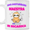 TeeDesign Tazza Maestra, Idea Regalo di compleanno o natale per lei, Tazza per regali divertenti, Gadget Tazze con mestieri da regalare