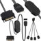 Xiatiaosann Controller ARGB 5 V a 3 pin, telecomando con striscia luminosa per alimentatore SATA con cavo splitter ARGB da 1 femmina a 4 maschi