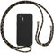 Vauki handyband Hülle für Xiaomi Redmi Note 10 Pro 4G/10 Pro Max mit Band, HandyHülle mit Kordel, Weich Silikon TPU Stoßfest Bumper mit Kette zum Umhängen für Redmi Note 10 Pro 4G, Lanyard-Schwarz