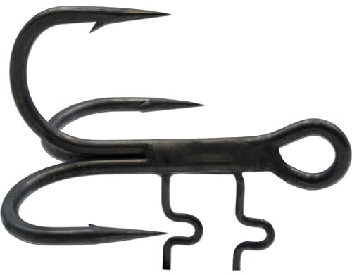 Wild Devil Baits Alpha Baitholder Treble Hook Drilling Assist Treble Hook Genickdrilling Stinger Angsthaken (Gr: 1/0 / 3 Stück)