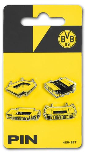 Dortmund BVB Pin 4er Set - Stadion - Anstecker | Button