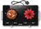 Cooksir Plug in Ceramic Hob 2 Ring with Knobs, Double Elecrtric Hob Free-Standing with Handles, 60CM, Knobs and Touch Control, Rubber Foot Mats, Horizontal Two Ring, Timer, Safety Lock, 3200W, 230V