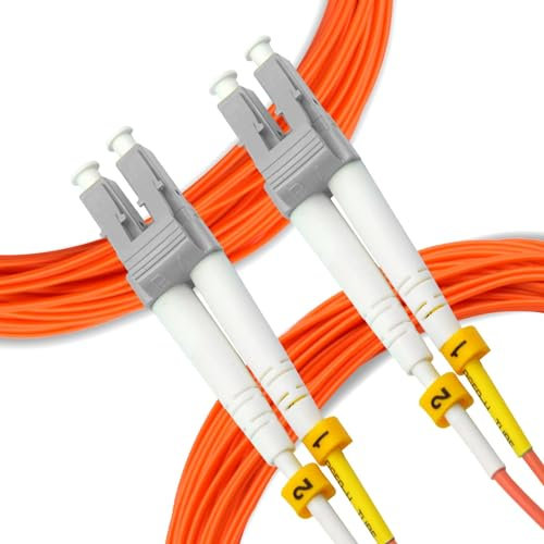 digitX Cavo fibra ottica, Multimode Duplex 62,5/125 OM1, Patch Cord colore Orange (LC/LC, 1M)