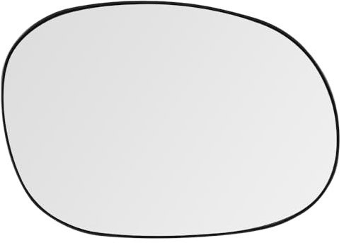 SENZEAL Cristal del Espejo Derecho para Citroen C2 C3 Pluriel Xsara Picasso Peugeot 1007 206 Lado del Pasajero Calefactado con Placa de Soporte 8151GE 8151GF (Derecho)