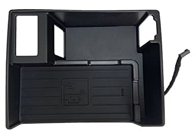 MUEOSI Car QI Wireless Charger, for Audi, A6 C7 A7 2016 2017 Cordless Charging Board Armrest Box Phone Holder phone 11 Charge Case Wireless Charger Pad(For A6 C7)