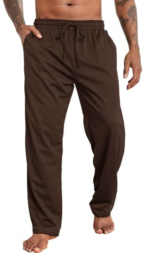 Halfword Jogginghosen Lang Herren Trainingshose Gerades Bein Atmungsaktiv | Sport Hose, Sweatpants, Elastische Taille, Kordelzug, Taschen, Einfarbig, Freizeit und Alltag