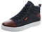 AIchenYW Uomini Streetbike Casuale Stivali Impermeabile Tessuto Top High Top Sport Scarpe di Tela Uomo Stivali In Pelle Stivali Stivali Eleganti, Blu, 42 EU