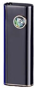 Butan-Feuerzeug, Fackel mit weicher Flamme, nachfüllbares Butan, verstellbare Flamme, for Kerzencamping(Black 1)