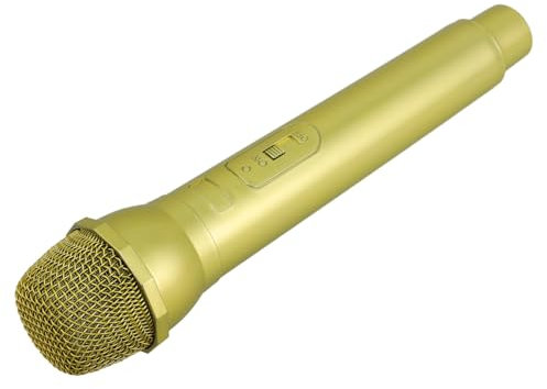 BRIGHTFUFU Realistic Plastic Microphone Toy Boys and Girls Mic for Party Inflatable Microphone Stand